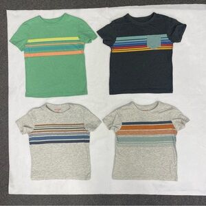 Cat & Jack 6 Striped Short Sleeve T-Shirts EUC size XS
